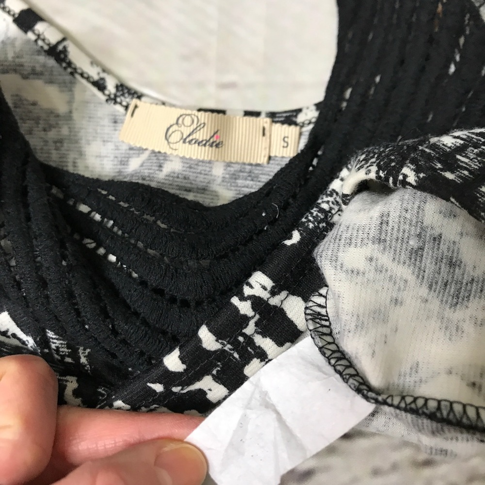 Elodie S Boho Bohemian Aztec Pattern Crop Top - image 8